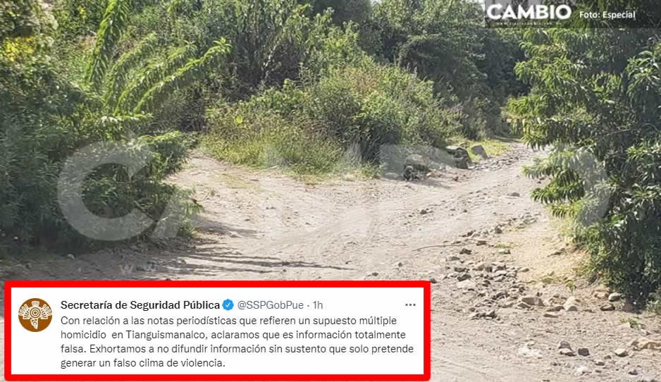 SSP niega hallazgo de los 5 cadáveres cerca del Popocatépetl