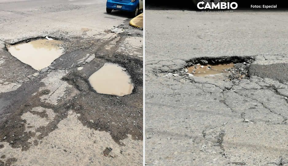 En Tehuacán destinan 2.5 millones para bacheo, pero las calles lucen destruidas