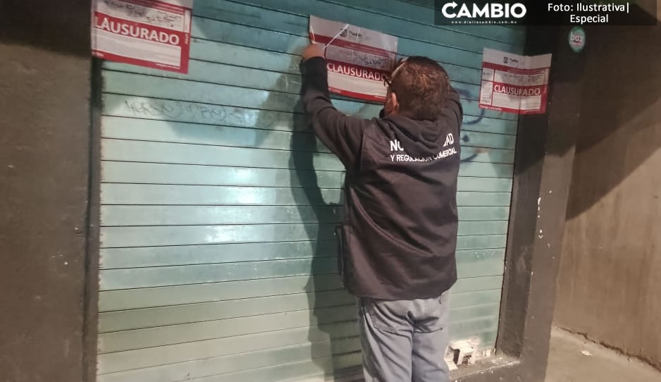 Clausuran 14 bares clandestinos durante fin de semana en Puebla