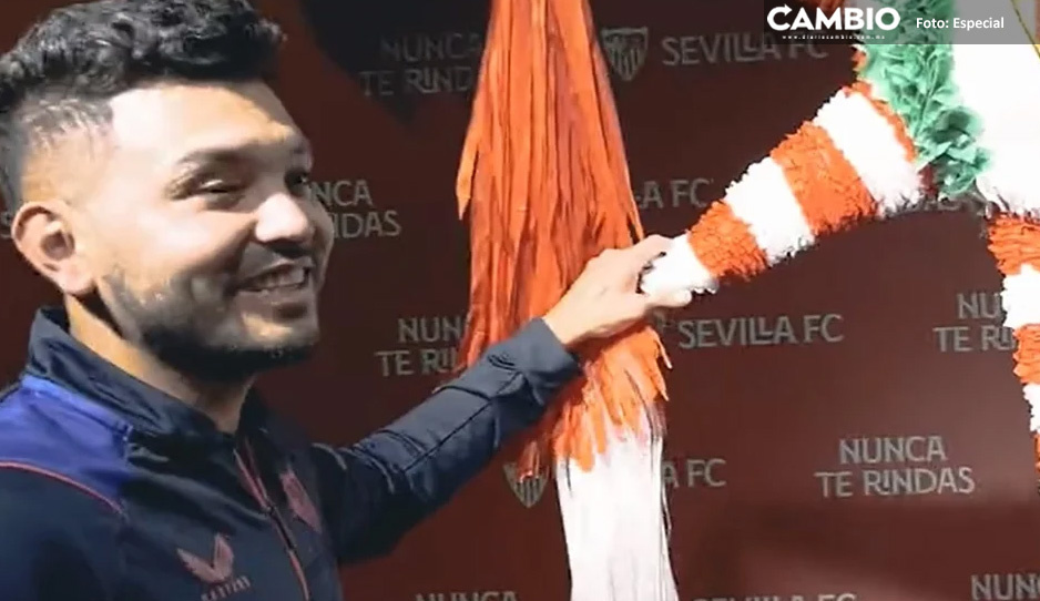 ¡Le dieron hasta piñata! Sevilla sorprende al Tecatito Corona en su cumpleaños (VIDEO)
