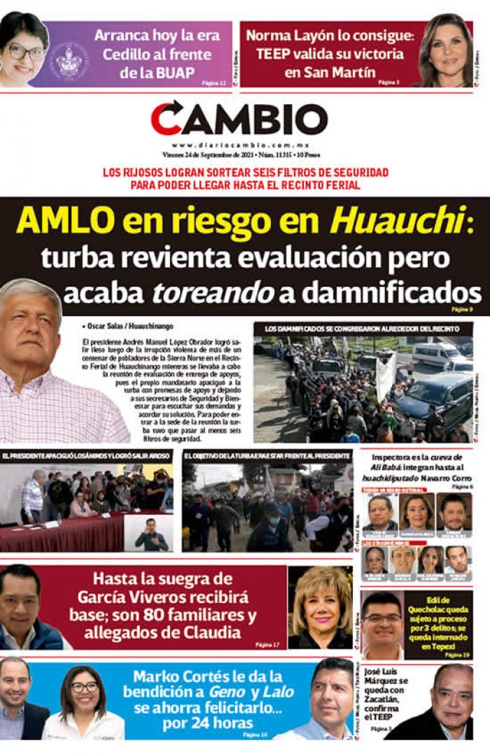 AMLO en riesgo en Huauchi : turba revienta evaluación pero acaba toreando a damnificados