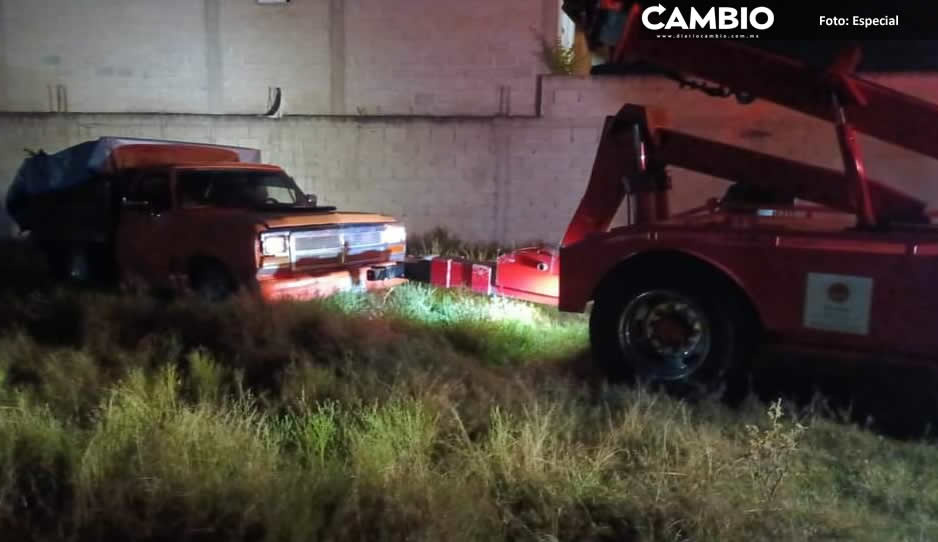 Aseguran camioneta ligada al robo de combustible en Tlalancaleca