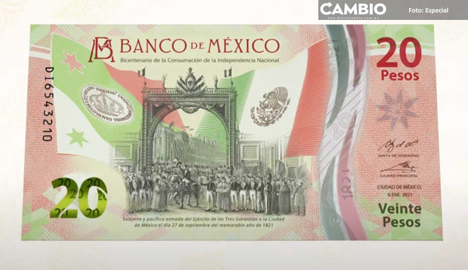 Nuevo billete de 20 pesos saldrá del mercado