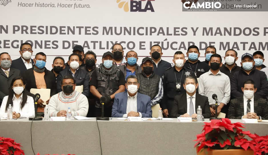 Sergio Salomón encabeza reunión con ediles de la región Atlixco-Izúcar de Matamoros