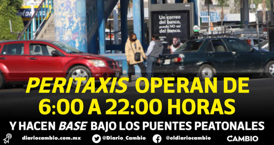 Los peritaxis siguen operando en total impunidad y suben hasta a 6 pasajeros
