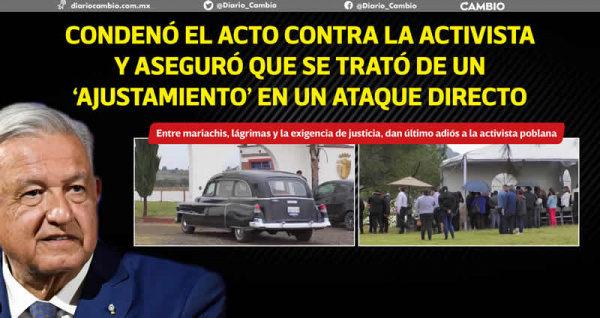AMLO condena la ejecución de Cecilia Monzón en Puebla: fue un ataque perpetrado por sicarios (VIDEO)