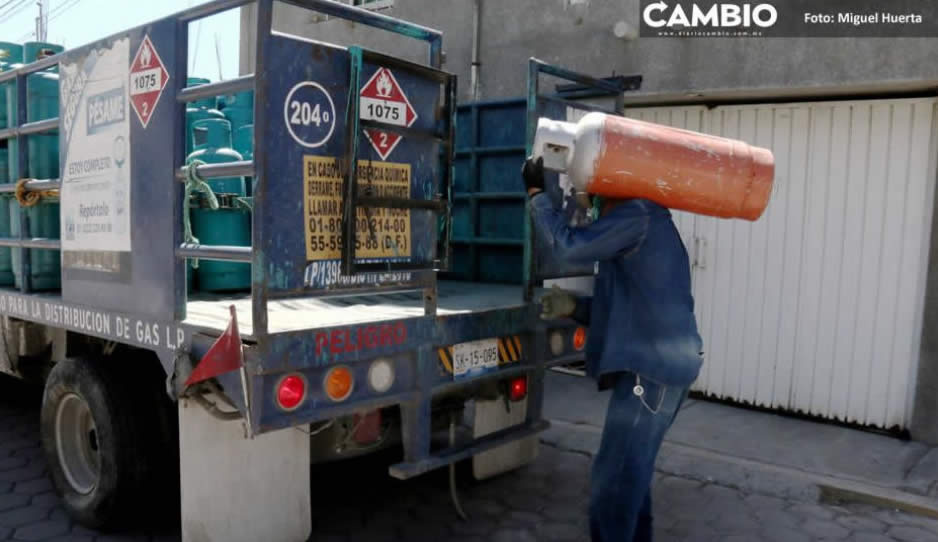 Tanque de gas en Puebla costará 454 pesos del 17 al 23 de junio