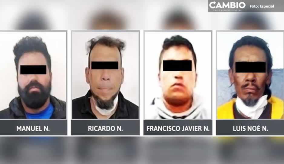 Envían a prisión a cuatro narcovendedores de Puebla