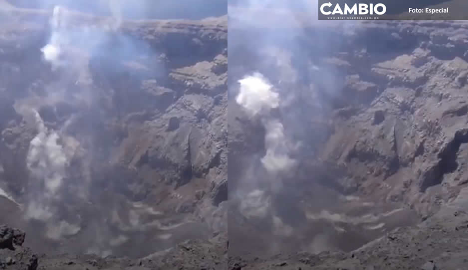 En cualquier momento podría hacer erupción, dice alpinista que grabó el cráter interno del Popocatépetl (VIDEO)