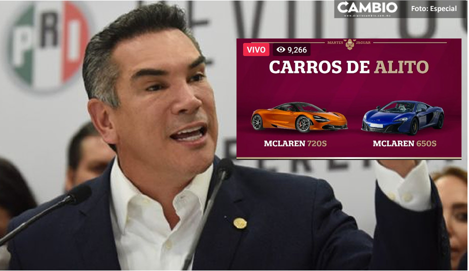 Alito Moreno compró de contado dos McLaren de 19 millones de pesos: revela Sansores