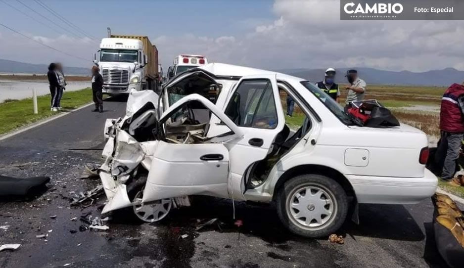 Qué tragedia! Un muerto y cuatro heridos por impactante choque en autopista  Amozoc- Perote