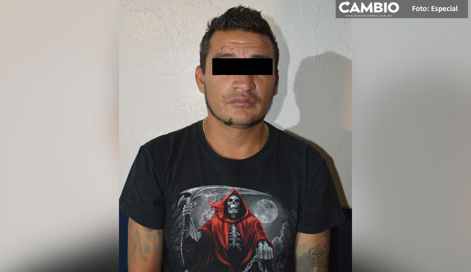 Detienen a ‘El Güero’ por robo de inmuebles en Amalucan