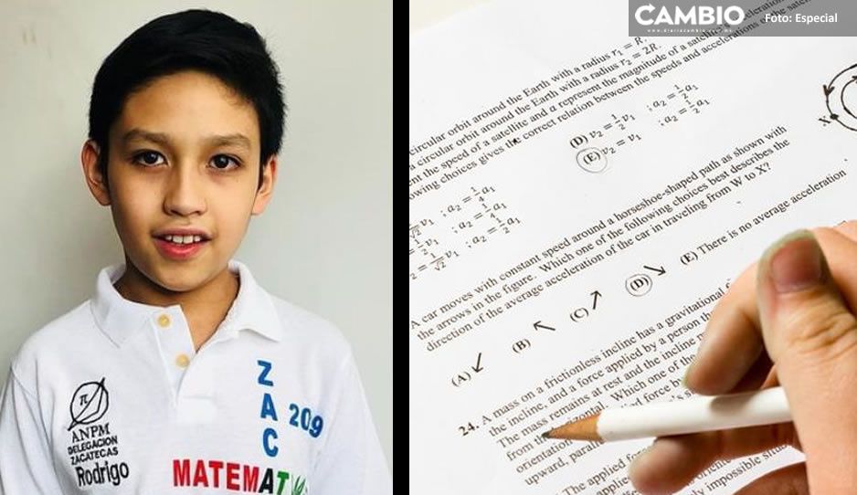 ¡Felicidades Rodrigo! Con 11 añitos gana medalla de oro para México en competencia de Matemáticas