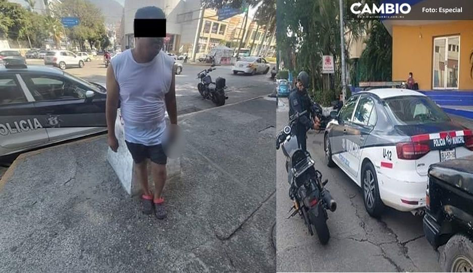 Despiden a Julián, policía poblano exhibido con chanclitas y en patrulla municipal en Acapulco