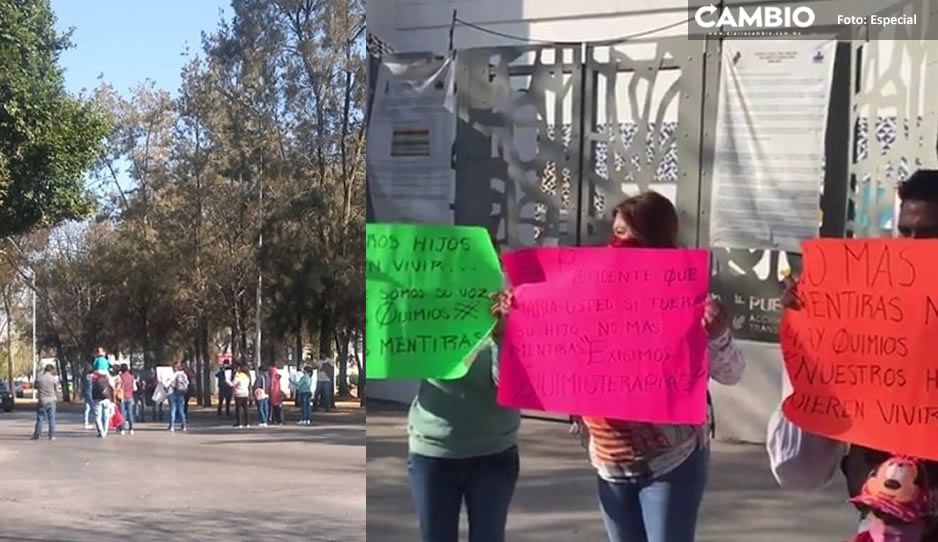 Padres furiosos de niños con cáncer protestan en el HNP por la falta de medicamentos (FOTOS)