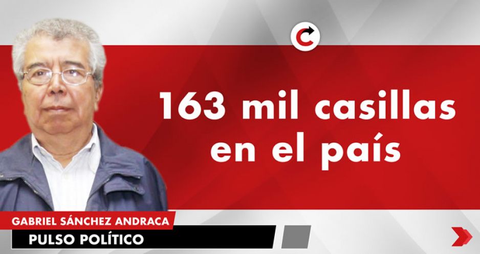 163 mil casillas en el país