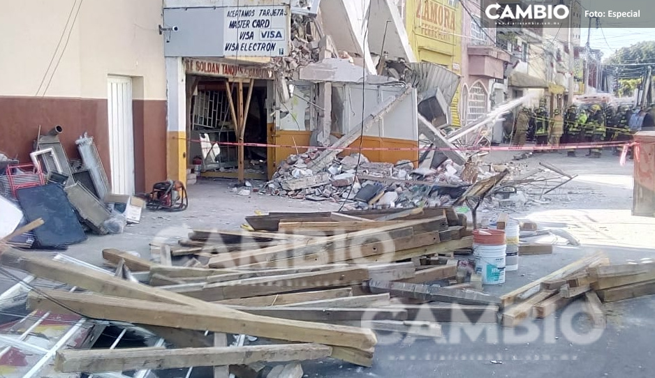 Protección Civil de Lalo frena rescate de atrapados en edificio de la Diagonal por falta de polines