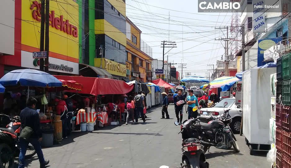 Ayuntamiento de Texmelucan busca decreto para prohibir ambulantaje