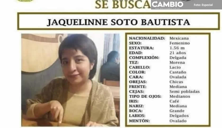 Desaparece Jaquelinne Soto, sobrina del líder de la CTM  ¡Ayuda a localizarla!