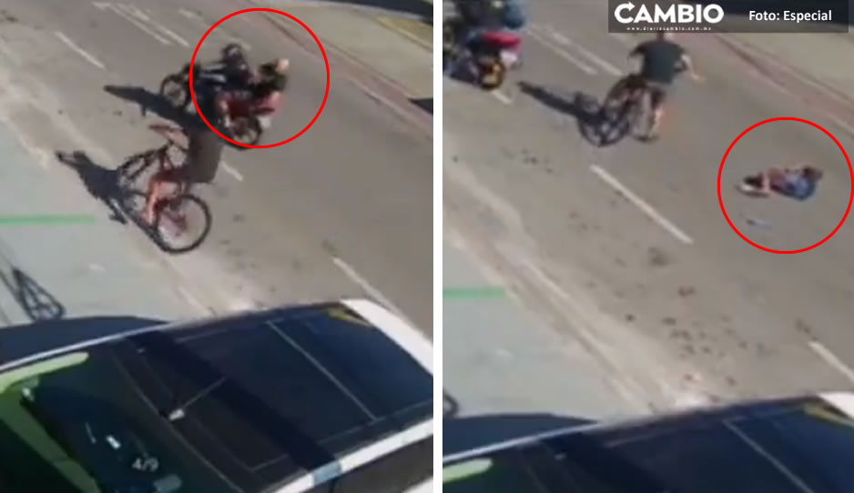 FUERTE VIDEO: Mata a balazos a delincuente que le robó su bicicleta