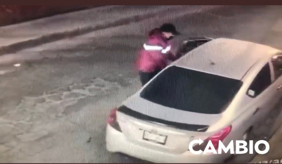 VIDEO: Captan momento exacto de levantón en pleno centro de Texmelucan