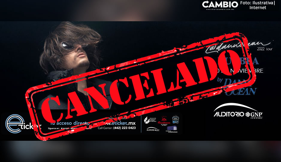 ¡Me rehúso! Cancelan concierto de Danny Ocean en Puebla