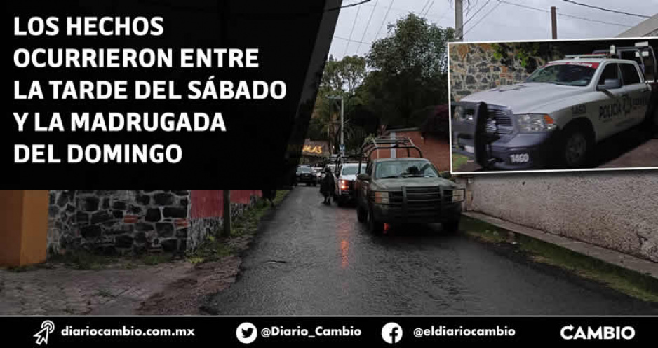 Salir de fiesta en Puebla es mortal: asesinan a cuatro hombres durante el fin de semana en Atlixco y Tehuacán (FOTOS)