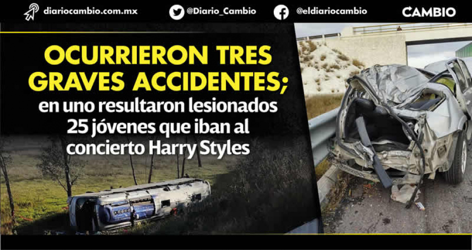 Accidentes carreteros en Puebla dejan 7 muertos y 29 lesionados en un fin de semana (FOTOS)