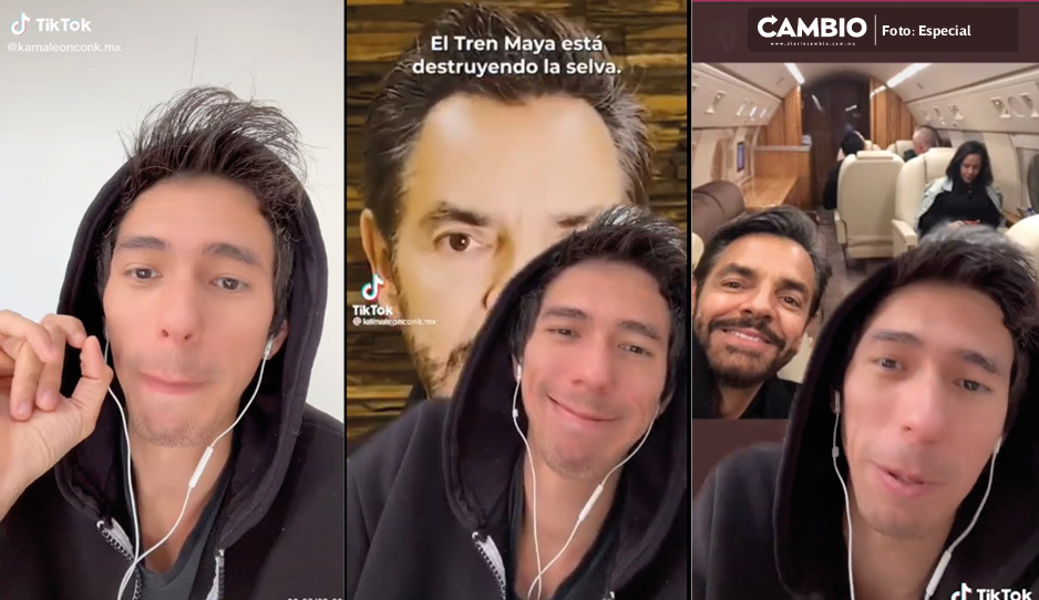 Llaman a Eugenio Derbez hipócrita por viajar en jet privado y cuestionar el Tren Maya (VIDEO)