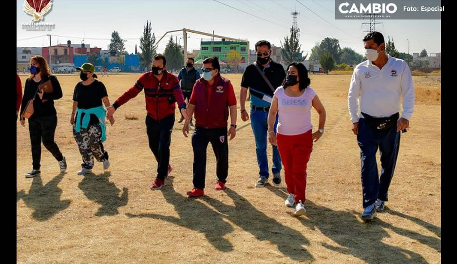 Lupita Daniel rescata campos deportivos Xel-Hua en la Reserva Territorial Quetzalcóatl