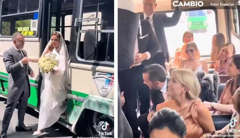 Whitexicans contratan microbús para llevar a los invitados a su boda; los tunden en redes