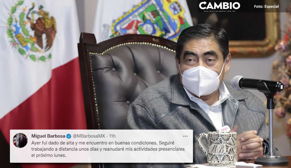 Barbosa anuncia que venció al Covid y regresa a laborar a Casa Aguayo el lunes (VIDEO)