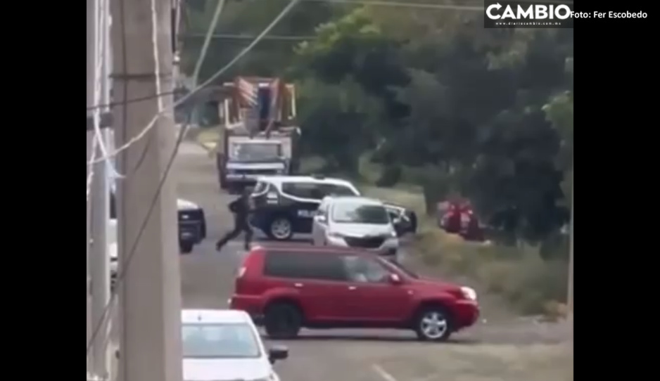 Balacera en la colonia México 68 tras robo de auto a una mujer (VIDEO)