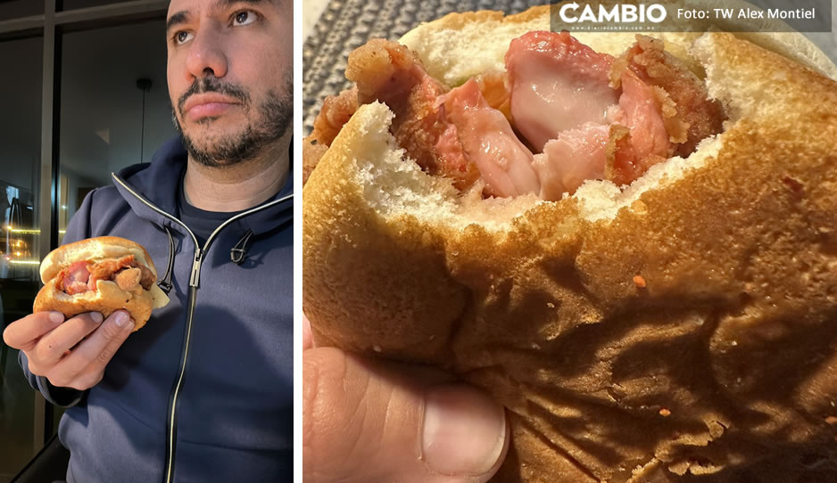 ¡Guácatela de pollo! Alex Montiel &#039;Escorpión Dorado&#039; exhibe en FOTO hamburguesa cruda de KFC