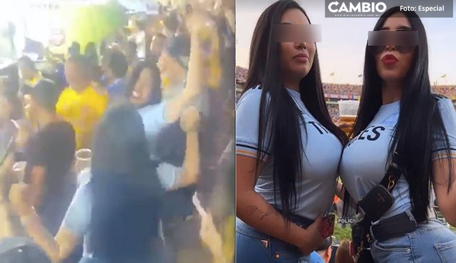 Aficionadas se levantan la playera frente a niños en el estadio de Tigres (VIDEO)
