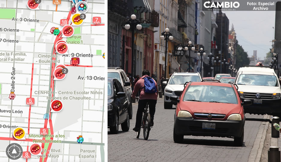 Vuelve el caos vial: Regreso a clases genera tráfico en calles de Puebla