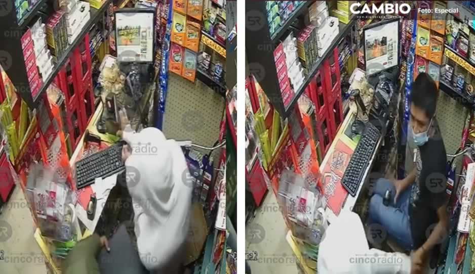 VIDEO: Encañonan a empleado y asaltan tienda en Bosques de San Sebastián
