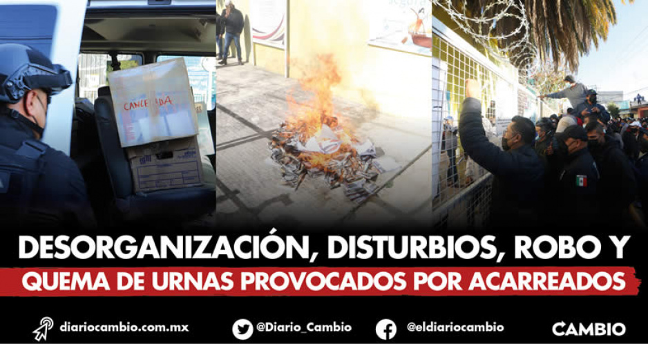 Fracasan plebiscitos de Puebla capital: bronca en cinco juntas auxiliares y se cancelan tres (FOTOS Y VIDEOS)
