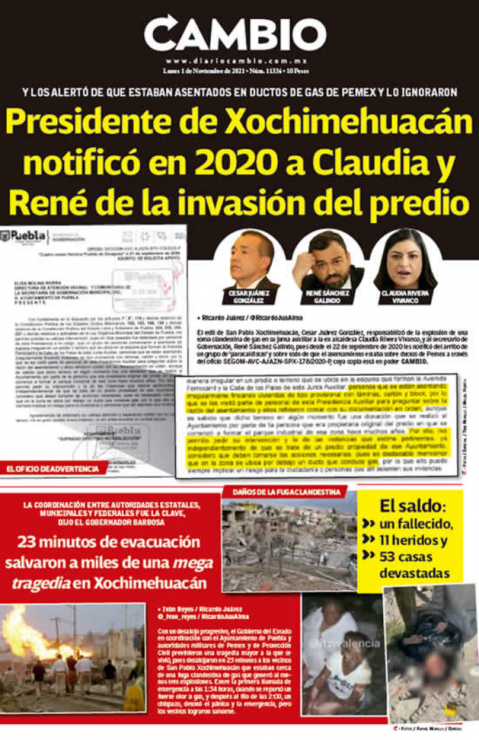 Presidente de Xochimehuacán notificó en 2020 a Claudia y René de la invasión del predio