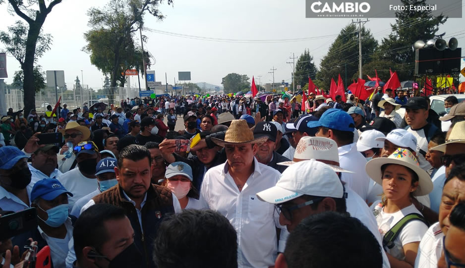 Finaliza manifestación de tianguistas en Texmelucan tras diálogo con Comisionado de Gobernación