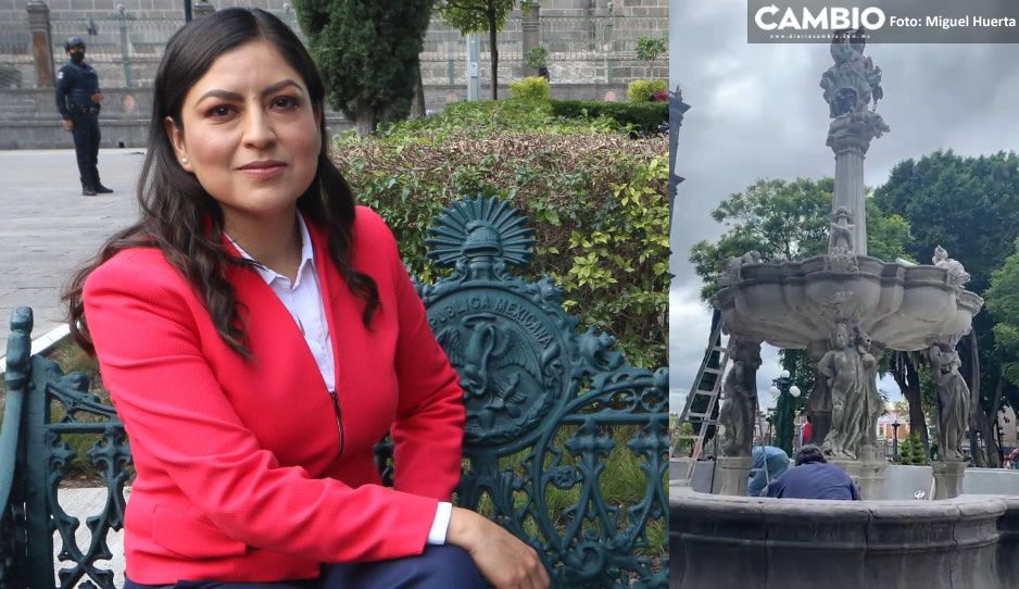 Claudia inaugura remodelación del Zócalo sin la fuente de San Miguel terminada (VIDEO)