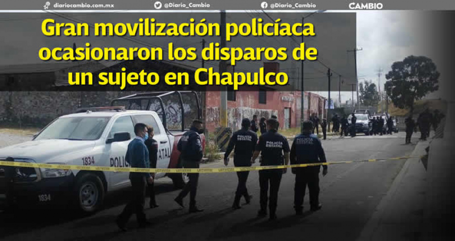 Caos en la 14 Sur y Periférico: sujeto disparó a policías, pero se lesionó con su propia bala (VIDEO)