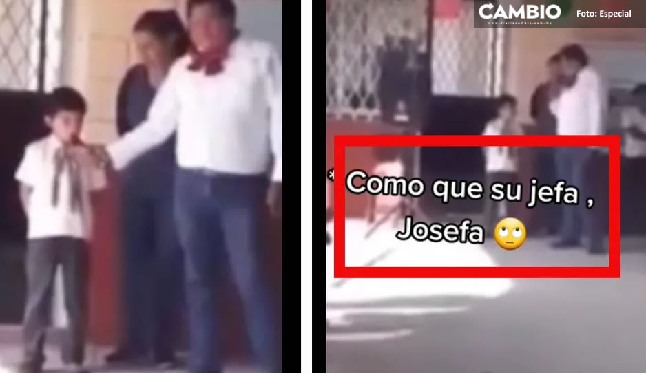 &#039;¡Viva su jefa!´ Reviven chusco VIDEO de niño dando el Grito de Independencia en su escuela