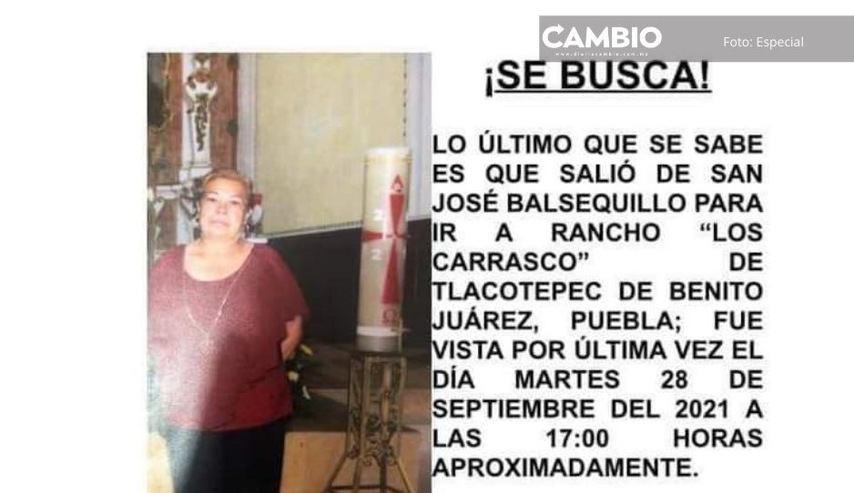 ¿La has visto? Abuelita desaparece en San José Valsequillo; ayuda localizarla