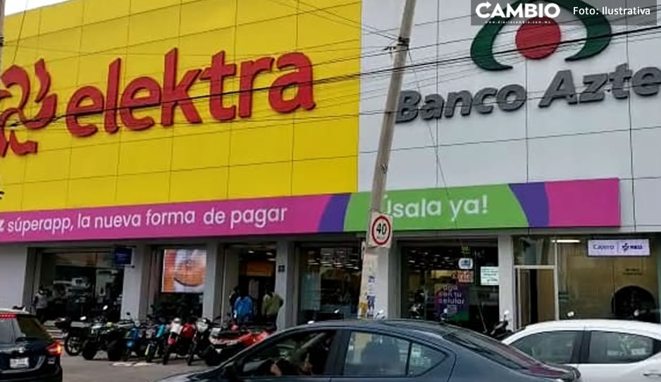 Empleados frustran robo de celulares en Elektra de Atlixco; detienen a dos ladrones armados