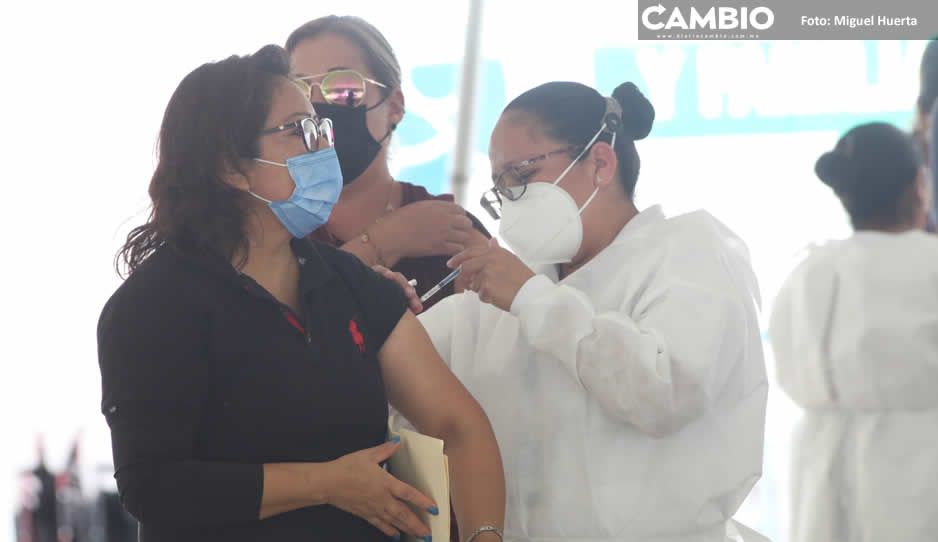 Puebla llegará al 80 % de cobertura tras jornada masiva de vacunación de la chaviza (VIDEO)