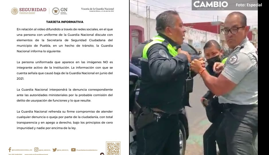GN del altercado con polis municipales ya no es agente activo: habrá denuncia por usurpación