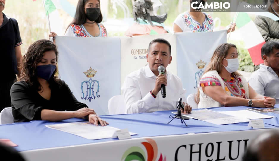 Presenta Ayuntamiento de San Andrés Cholula actividades para la Bajada de la Virgen de los Remedios