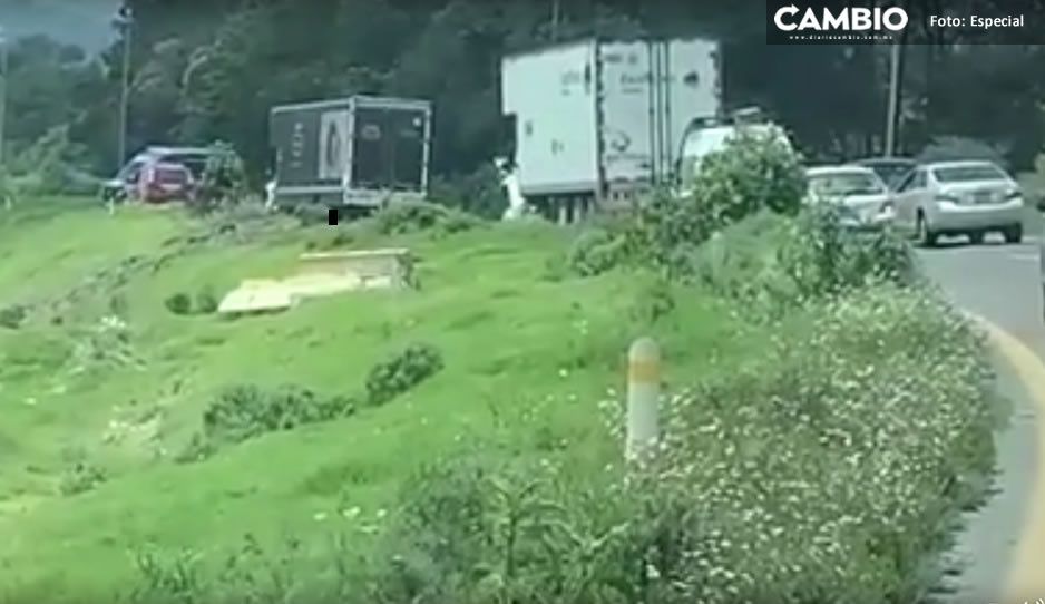 ¡Cuidado! A punta de pistola, falso retén asalta a familia en autopista Puebla- Córdoba (VIDEO)