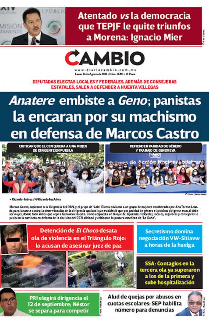 Anatere embiste a Geno ; panistas la encaran por su machismo en defensa de Marcos Castro
